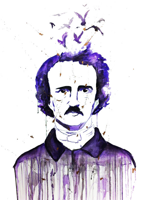 Nevermore 2watercolor on paper  18" x 24"Sold